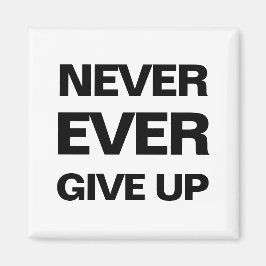 Zwart-wit quote motivatie moderne magneet