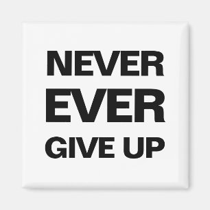 Zwart-wit quote motivatie moderne magneet