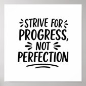 Zwart wit quote motivatie poster (Voorkant)