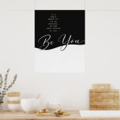 Zwart-wit Quote Poster – Minimalistische Muur (Keuken)