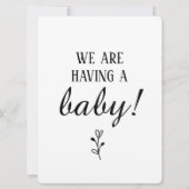 Zwart-wit Raad wat zwangerschap aankondiging (Achterkant)