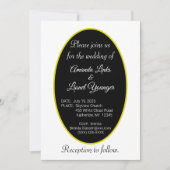 Zwart-wit raam bruiloft kaart (Voorkant)