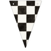 Zwart-wit racen geruite vlaggen vlaggetjes (Tweede vlag)