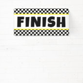 Zwart-wit Racing Finish Line Banner | Ras D (Insitu)