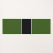 Zwart Wit Racing Stripes Bos Groene Achtergrond Yogamat (Achterkant (horizontaal))