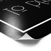 Zwart-wit Rainbow Ink Zitting Grafiek Print Foto Afdruk (Hoek)