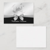 Zwart-wit Ramadan Kareem Notitiekaartje (Voorkant / Achterkant)