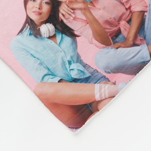 Zwart wit raster 34 foto modern minimaal stijlvol fleece deken (Hoek)