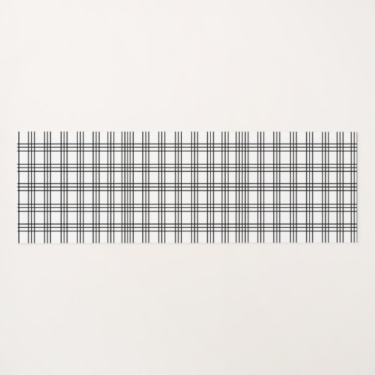 Zwart-wit raster yogamat (Achterkant (horizontaal))
