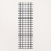 Zwart-wit raster yogamat (Voorkant)