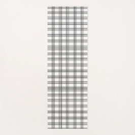 Zwart-wit raster yogamat