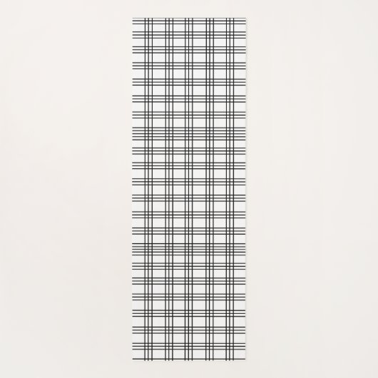 Zwart-wit raster yogamat (Achterkant)