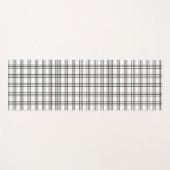 Zwart-wit raster yogamat (Voorkant (horizontaal))