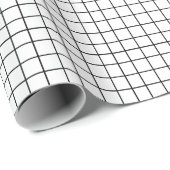 Zwart wit rasterpatroon cadeaupapier (Rol Hoek)
