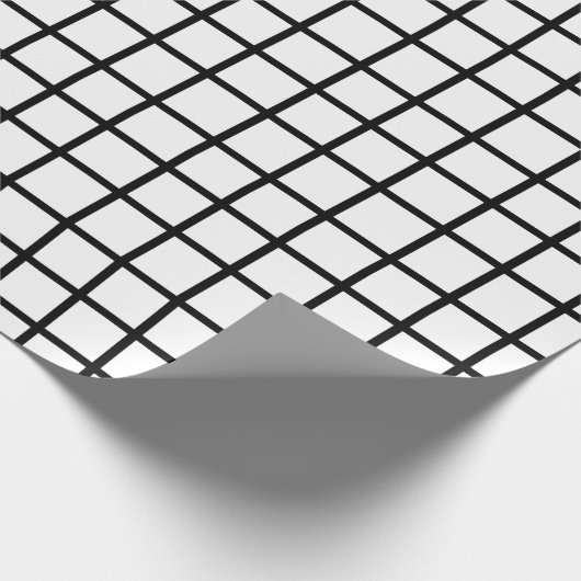  zwart-wit rasterpatroon - Gift Wrap Cadeaupapier (Hoek)