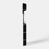 Zwart-wit rasterpatroon iPhone hoesje (Linkerkant)