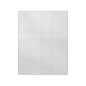 Zwart-wit rasterpatroon op papier notitieblok (Linkerzijde)