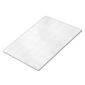 Zwart-wit rasterpatroon op papier notitieblok (Schuin)