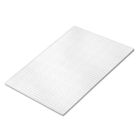 Zwart-wit rasterpatroon op papier notitieblok (Schuin)