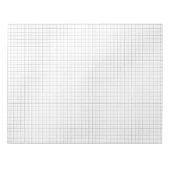 Zwart-wit rasterpatroon op papier notitieblok (Voorkant)