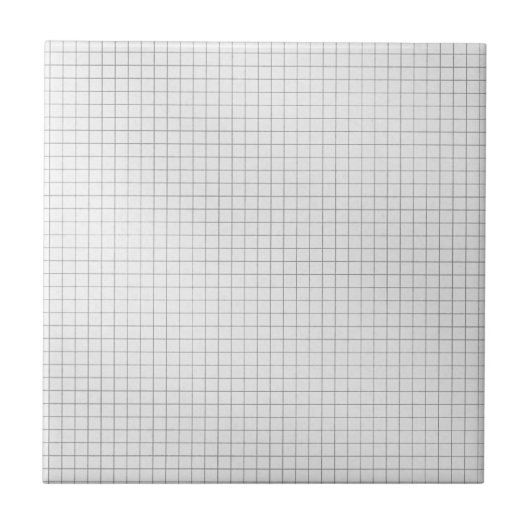 Zwart-wit rasterpatroon op papier tegeltje (Voorkant)