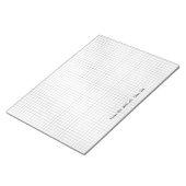 Zwart-wit rasterpatroon vanaf het bureau van notitieblok (Schuin)