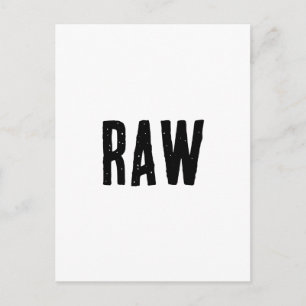 Zwart-wit RAW Briefkaart