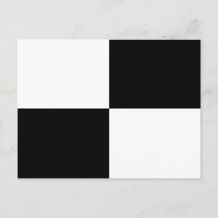 Zwart-wit rechthoeken Briefkaart
