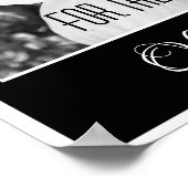 Zwart-wit reflecties Voor de schoonheid poster (Hoek)
