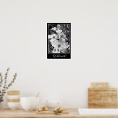 Zwart-wit reflecties Voor de schoonheid poster (Keuken)