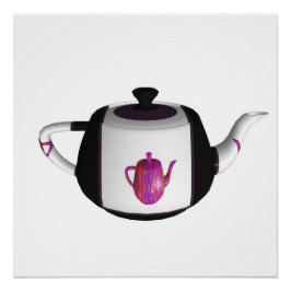 Zwart Wit Regenboog Keuken Perfect Poster