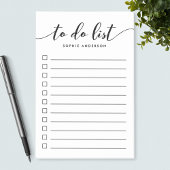 Zwart-wit Relax Script To Do List Post-it® Notes