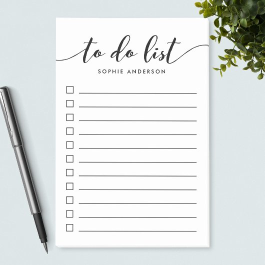 Zwart-wit Relax Script To Do List Post-it® Notes