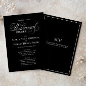 Zwart-wit repetitie diner tijdlijn kaart