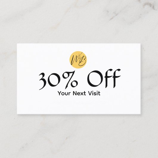 Zwart-wit Restaurant QR Code Menu en Kortingskaartje (Voorkant)