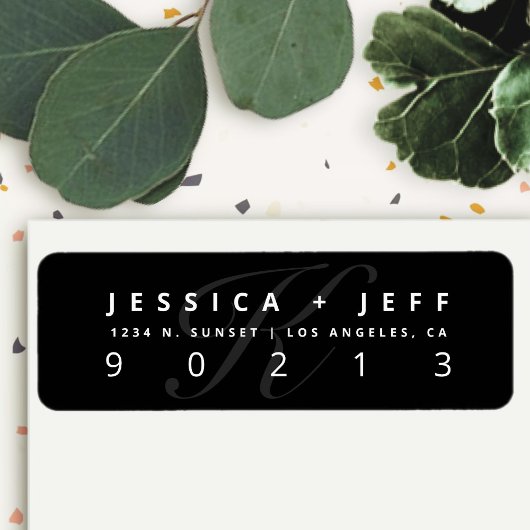 Zwart-wit | Retouradres Etiket