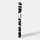 Zwart-wit Retro Abstract Patroon Case-Mate iPhone Case (Achterkant / Rechts)
