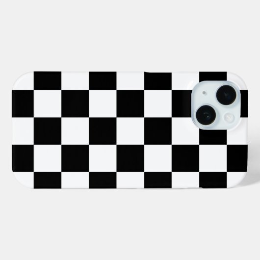 Zwart-wit Retro-controle Case-Mate iPhone Case (Achterkant (horizontaal))