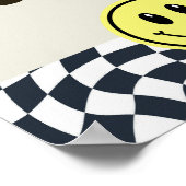 Zwart & wit retro grijp wat voedsel teken poster (Hoek)