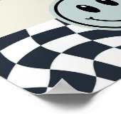 Zwart & wit retro grijp wat voedsel teken poster (Hoek)