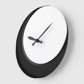 Zwart-wit Retro Modern Keukenwandklok Grote Klok (Hoek)