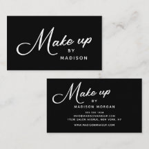 Zwart-wit Retro Script Make-up