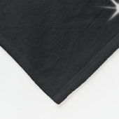 Zwart-wit retro sterren Modern monogram Fleece Deken (Hoek)