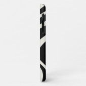 Zwart-wit retro stijl golven Case-Mate iPhone case (Achterkant/links)