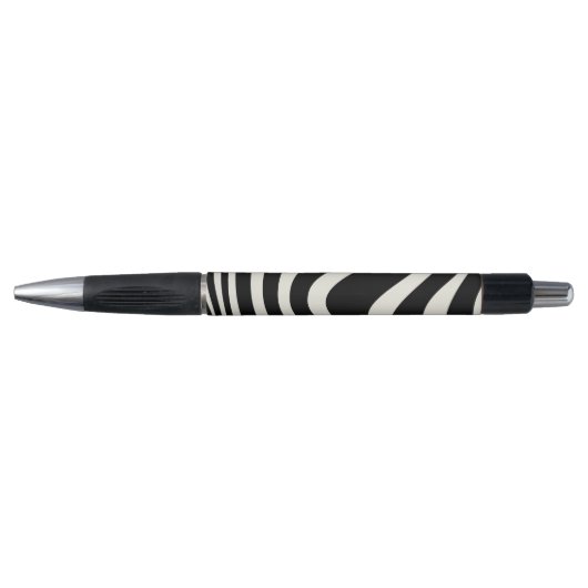 Zwart-wit retro stijl golven pen (Voorkant)
