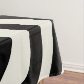 Zwart-wit retro stijl golven tafelkleed (Voorbeeld)