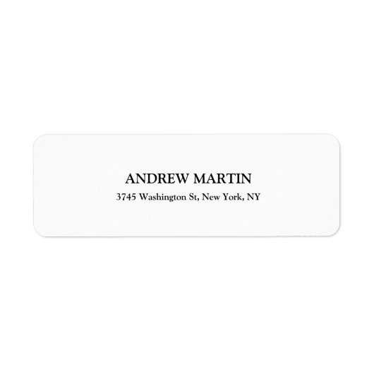 Zwart-wit Retro Style Creatie Etiket (Voorkant)