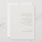 Zwart-wit Retro Typografie Foto Afstuderen Aankondiging (Achterkant)