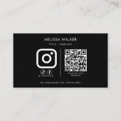 Zwart-wit Retro Visitekaartje (Voorkant)