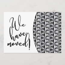 Zwart-wit Retro Wave Pattern "We hebben ons verpla